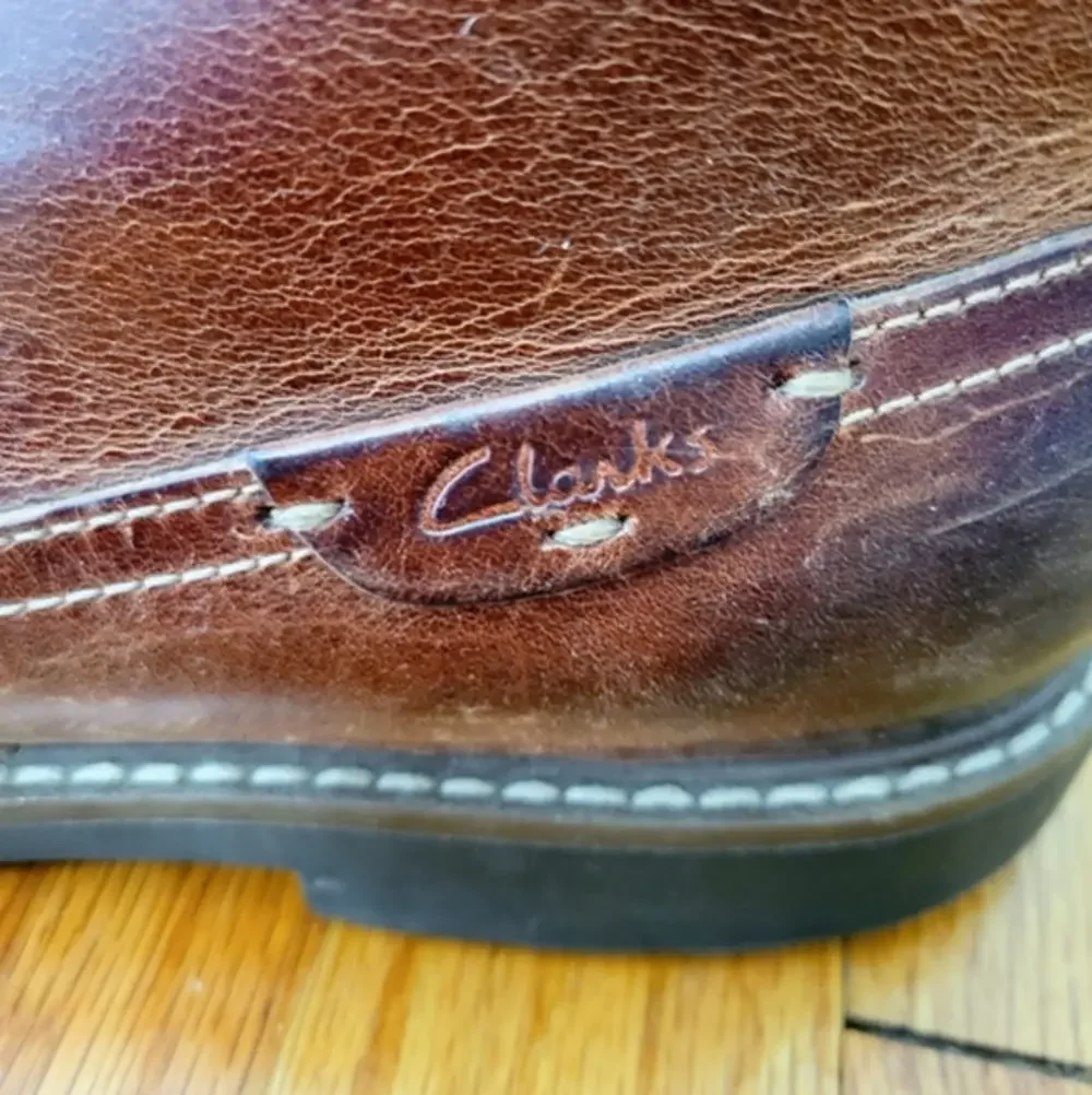 Clarks 1825 Collection Montacute Duke Leather Lace-up Brown Chukka Boot, Size 11